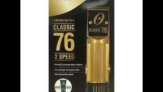 Oster 76 Classic Gold Clipper Review  Unboxing Limited Edition [upl. by Ayiram]