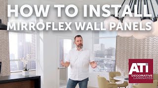 How to Install MirroFlex Wall Panels  ATI Decorative Laminates [upl. by Arlana125]