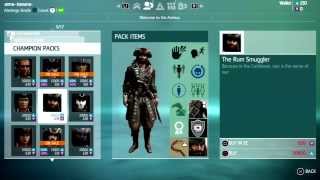 AC4 Multiplayer Champion packs preview Assassins Creed 4 Multiplayer Characters customization [upl. by Riada]