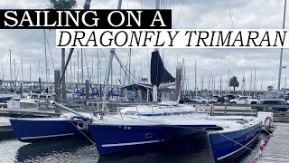 Trimaran For Sale  Sailing on a Quorning Dragonfly 1200  39 Ft Trimaran  Come Sailing With Us [upl. by Raman745]