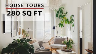 House Tours A 280 SQ FT BudgetFriendly Apartment in Paris France [upl. by Melquist]