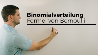 Binomialverteilung Formel von Bernoulli Stochastik  Mathe by Daniel Jung [upl. by Htenaj149]