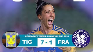 Tigres Femenil vs Frazsiers 71 Resumen Goles 2024 [upl. by Ettezyl103]