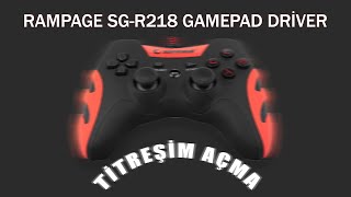 Rampage SGR218 Gamepad Driver I Titreşim açma [upl. by Feliza37]