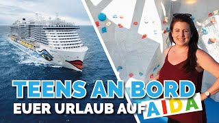 Jugendliche auf AIDA Kreuzfahrt Das wird euch an Bord geboten [upl. by Kee773]