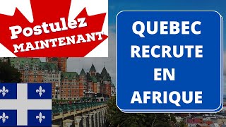 immigration canada  journée québec monde 2022  le Quebec recrute en Afrique [upl. by Martita]