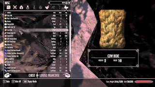 Skyrim Dawnstar Khajit Caravan Chest Glitch [upl. by Nilesoy]