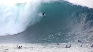 Surfers Catch Unbelievable Waves at The Wedge [upl. by Jewell]