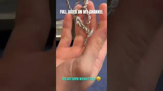 UNBOXING SHOP GLD 4MM WHITE GOLD ROPE CHAIN [upl. by Annaiuq]