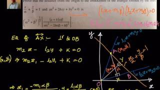 Coordinate Geometry Pair of straight lines Find the distance from origin to orthocentre [upl. by Tini663]