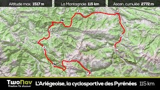 LAriégeoise la cyclosportive des Pyrénées 2015  La Mountagnole  115 km [upl. by Bethina]