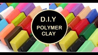 DIY  How to make homemade polymer clay  in just 2 minutes [upl. by Ahsla766]