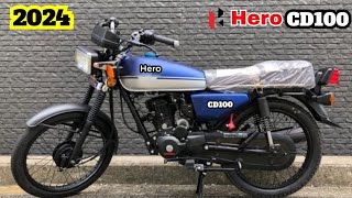 HERO CD100 New 2024 Model Launch  Price  Features  Launch Date  2024 CD100 New Bike [upl. by Aicertap]