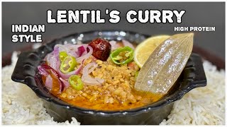 Indian Style Lentil’s Curry  Easy One Pot Meal Ideas  Vegan and Vegetarian High Protein Meals [upl. by Arted]