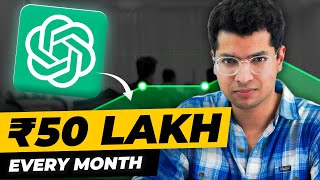 This Student Is Making 50 Lakhs Every Month From ChatGPT [upl. by Acinimod500]