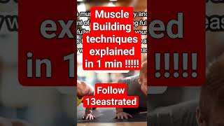 13eastrated Muscle building techniques strength power growth musclebuilding hypertrophy [upl. by Durston935]