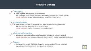 Operating Systems  C7L10  Program and system threats [upl. by Lahcsap101]