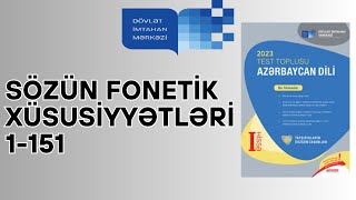 Sözün fonetik xüsusiyyətləri 1151testlər DİM TEST TOPLU 2023 [upl. by Till]