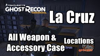 Ghost Recon Wildlands All Weapon amp Accessory Case Medal Locations – La Cruz Region [upl. by Sybilla582]