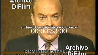 Cavallo denuncia servilleta Corach Oyarbide Yabran y Menem  DiFilm 1997 [upl. by Riorsson]