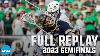 Notre Dame vs Virginia 2023 NCAA DI mens lacrosse semifinals  FULL REPLAY [upl. by Oxley]