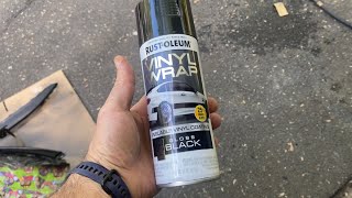 Rustoleum vinyl spray wrap product review amp how to use for best results [upl. by Nohsid74]