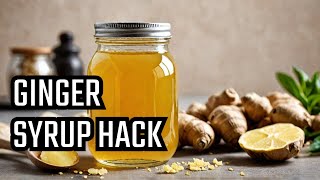 The EASIEST Way to Make Ginger Syrup Ever [upl. by Petulah257]