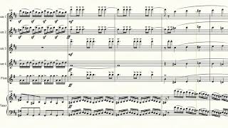 The Hebrides Overture arranged for five flutes and piano [upl. by Idham]