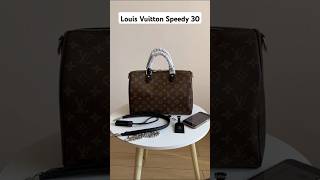 Louis Vuitton Speedy Soft 30 Dark Monogram Black Coated Canvas bag lv louisvuitton luxury [upl. by Marlette]