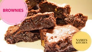 Brownies  Brownie Recipe  Fudgy Brownie  Oreo Brownie  By Namos Kitchen [upl. by Eserehs129]