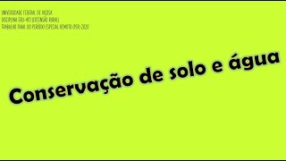 Conservação de solo e água porque e como fazer barraginhas e terraceamento [upl. by Pedaiah]