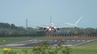 Ryanair hard landing at Newcastle airport [upl. by Shelly]