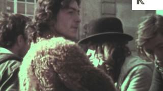 1970s London Young People and Buskers at Piccadilly Circus Archive Footage [upl. by Atarman]