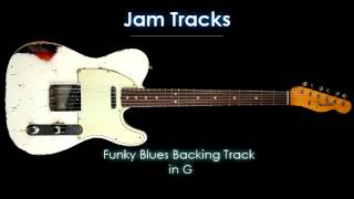 Funky Blues Guitar Backing Track in G [upl. by Blatt791]