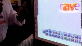 DSE 2013 Newline Interactive Demonstrates 800 Series Interactive Whiteboard [upl. by Durer535]