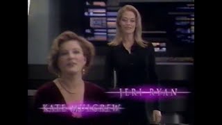 Kate Mulgrew and Jeri Ryan Host quotStar Trek Voyagerquot Premiere of quotYear of Hellquot 1997 [upl. by Palua]