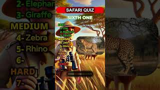 Can You Guess the Safari Animals 🦁🐘 quiz shorts [upl. by Orion]