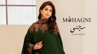 Mohagni new winter unstitched collection 2023  Sajni Unstitched winter collection by Mohagni [upl. by Seditsira]