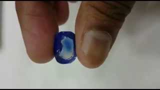 1333 ct Gubelin certified Kashmir sapphire Unheated Untreated [upl. by Mcmahon]