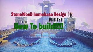 قلعة ستوونوود  stone wood castle part 1  how to build [upl. by Eahsel]