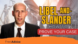 How Do You Prove Libel and Slander [upl. by Adnawyt208]