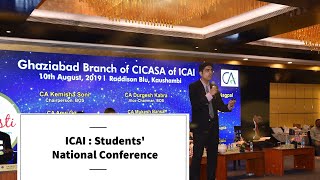 ICAI National Conference  Student Speaker  ITC under GST [upl. by Oiramaj]