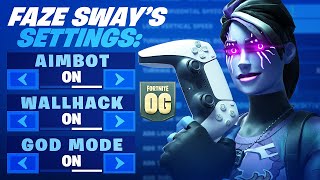 So I Tried FaZe Sways UPDATED Controller Settings Fortnite OG [upl. by Asirac]