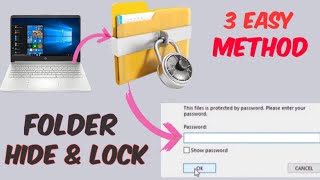 How to lock folder in Windows 11108  PCLaptop me Folder Lock kaise karen 3 Easy method [upl. by Rednas]