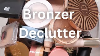 Makeup Declutter – Bronzers – Swatches amp Mini Reviews [upl. by Kobe]