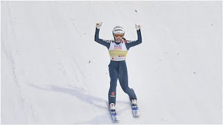 Skispringen Juliane Seyfarth wird Zweite in Tschaikowski und gewinnt BlueBirdTour [upl. by Rebhun656]