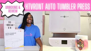 HTVRont AUTO TUMBLER PRESS UNBOXING amp PRESSING A SUBLIMATION MUG [upl. by Notyad480]