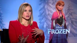 Frozen Kristen Bell voice of quotAnnaquot Official Movie Interview  ScreenSlam [upl. by Lazos]