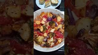 One Pound or Less Meal £1 Sausage amp Veggie Tray Bake Cheap Dinner budgetfriendly costofliving [upl. by Pals851]