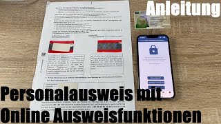 Personalausweis mit Online Ausweisfunktionen freischalten einrichten auslesen amp benutzen Anleitung [upl. by Conway]